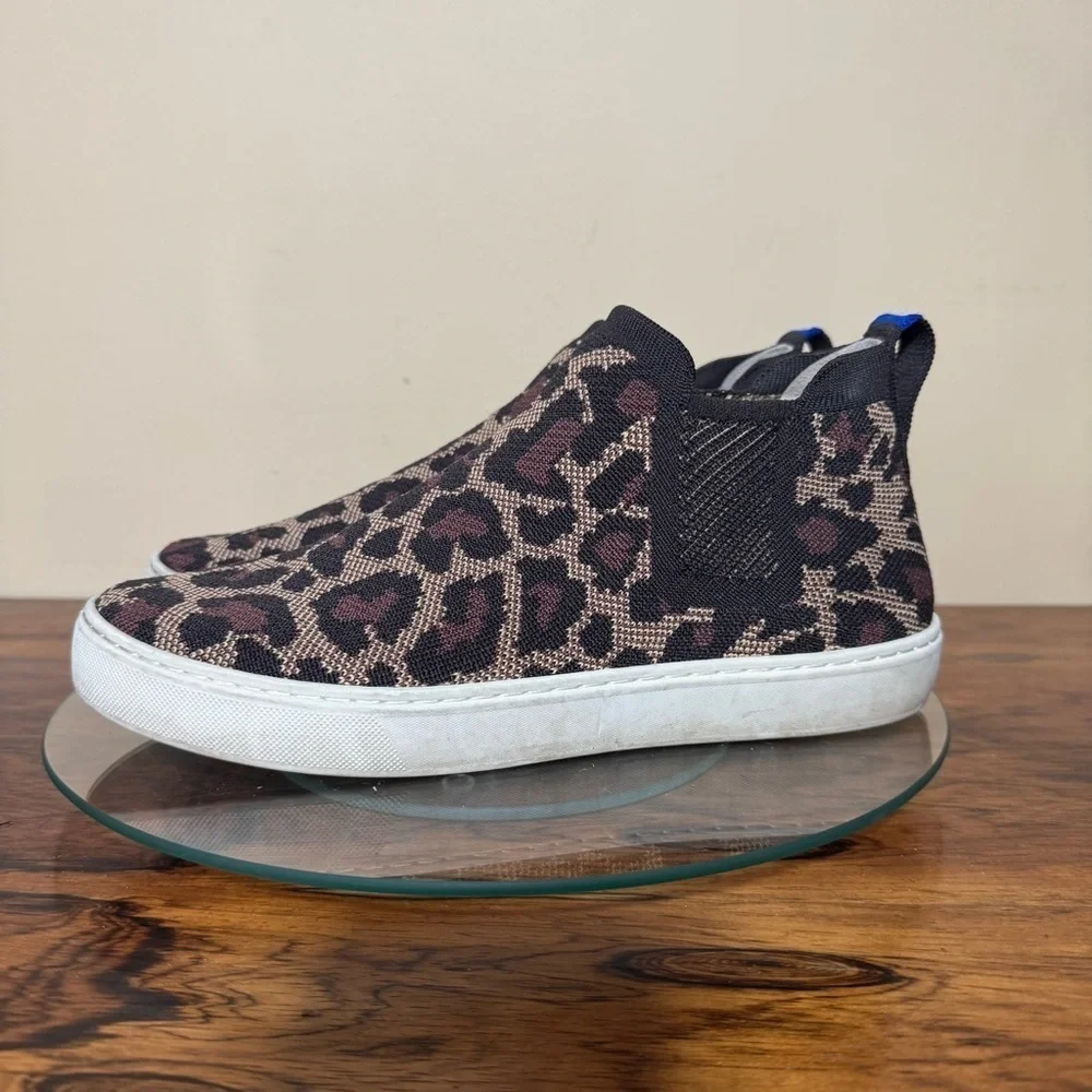 Rothy’s Wildcat Cheetah Print Chelsea Sneaker